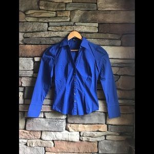 Express Essential Blue Blouse -Size XS- EUC